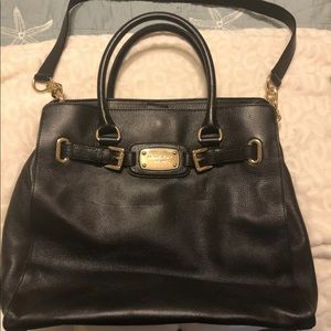 Black leather Micheal Kors bag